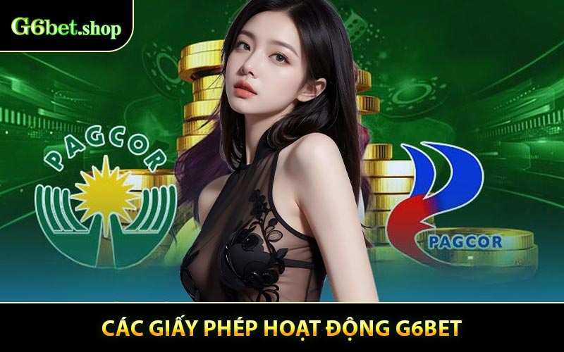 Các Giấy phép hoạt động G6BET mà nhà cái được cung cấp