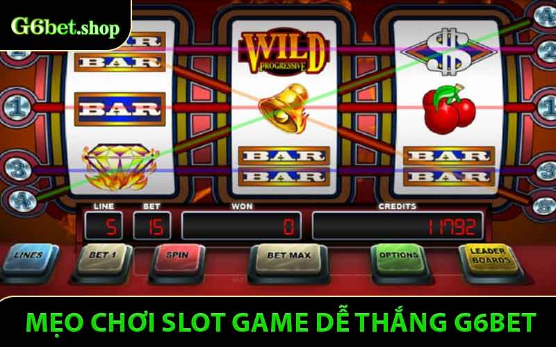 Mẹo Chơi Slot Game Dễ Thắng - Bí Quyết Vàng Dành Cho Người Chơi Tại G6bet